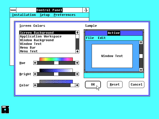 Windows 2.0 Control Panel (1987)